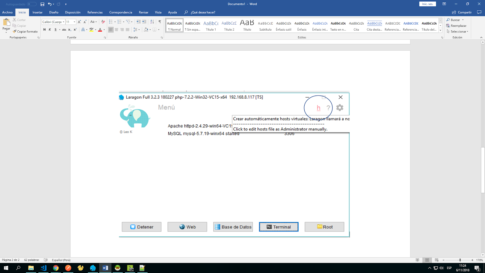 Figura 22. Ubicar hosts