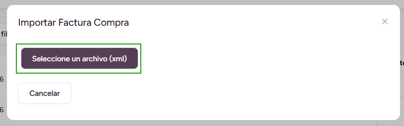 Seleccionar archivo XML